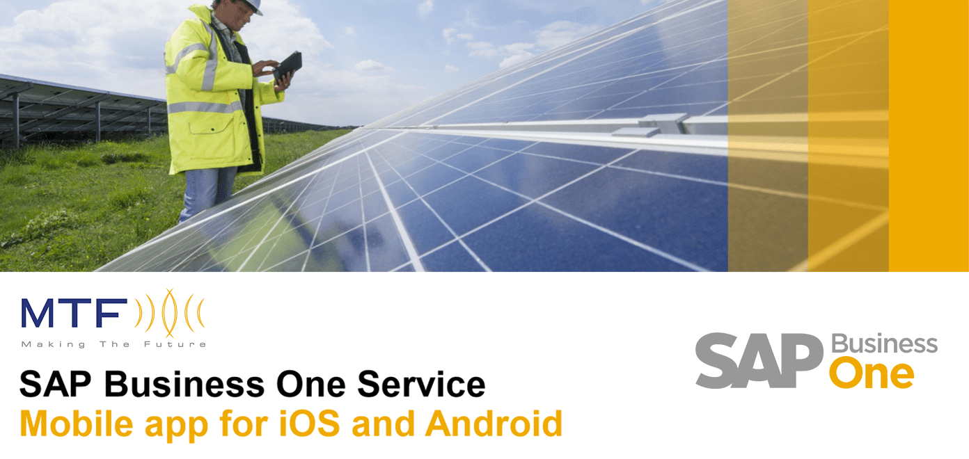 SAP Business ONE Service: the mobile app for iOS and Android.